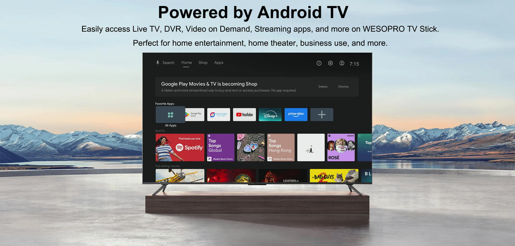 4K Android TV Streaming Stick - Smart HDMI Dongle