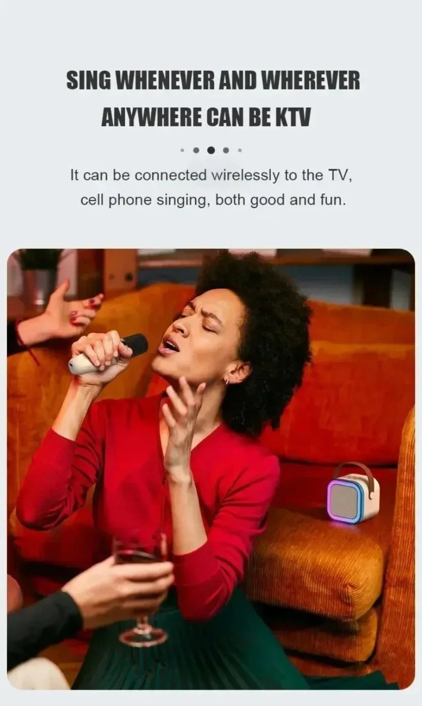 Premium Bluetooth Karaoke Speaker with Wireless Microphones