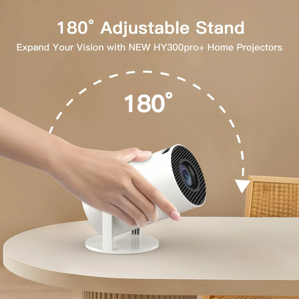 4K Mini Projector - Portable Home Theater with WiFi & Bluetooth