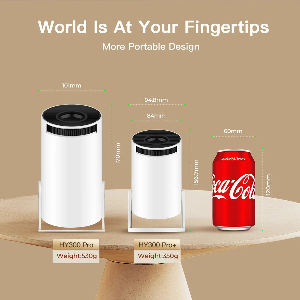 4K Mini Projector - Portable Home Theater with WiFi & Bluetooth