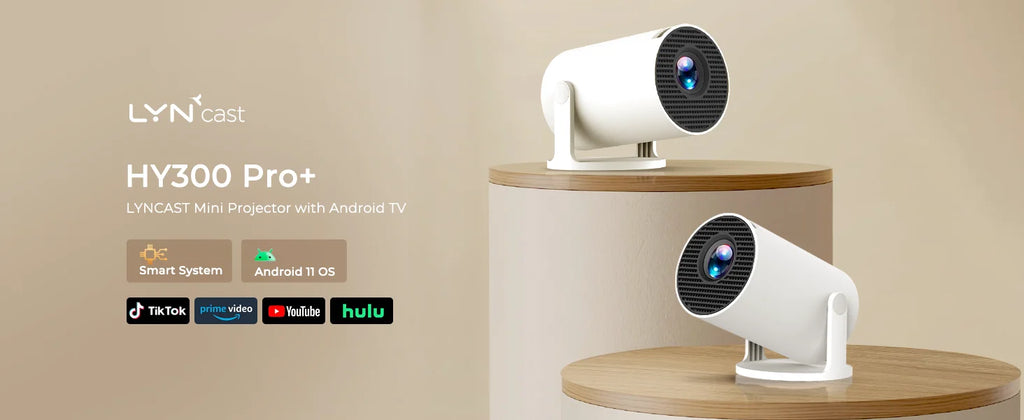 4K Mini Projector - Portable Home Theater with WiFi & Bluetooth